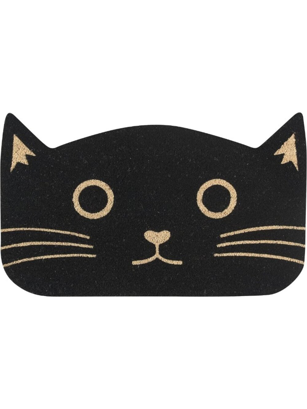 Chic Black Cat Shaped Doormat - Cute Home Decor, Perfect for Cat Lovers!